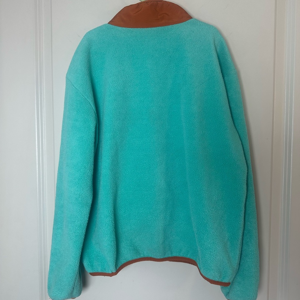 Patagonia Youth Synchilla Fleece Teal Full Zip Unisex Jacket, Size Large -12 - Picture 2 of 8